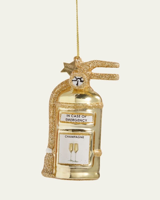 Champagne Case Of Emergency Christmas Ornament